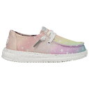 Heydude 【 Wendy Sparkle Star Girls' Toddler Pink/Silver/Multi 】 キッズ ベビー マタニティ ベビーファッション 靴 スニーカー pink ピンク Silver 銀色・シルバー