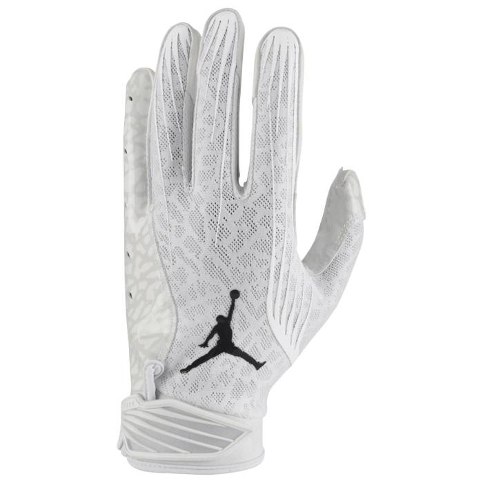 【★スーパーSALE★12/11深夜2時迄】ナイキ ジョーダン Jordan 【 Fly Lock Football Glove Men's Black/Whi...