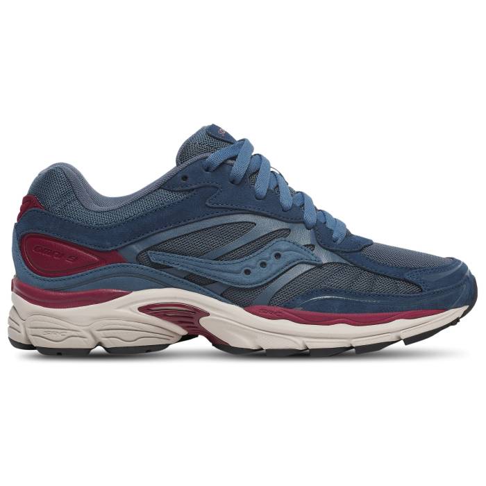 【★スーパーSALE★12/11深夜2時迄】サッカニー Saucony 【 Progrid Omni 9 Men's Burgundy/Navy 】 オムニ 靴 メンズ靴 スニーカー メンズ ワイン色・バーガンディー 紺色 ネイビー