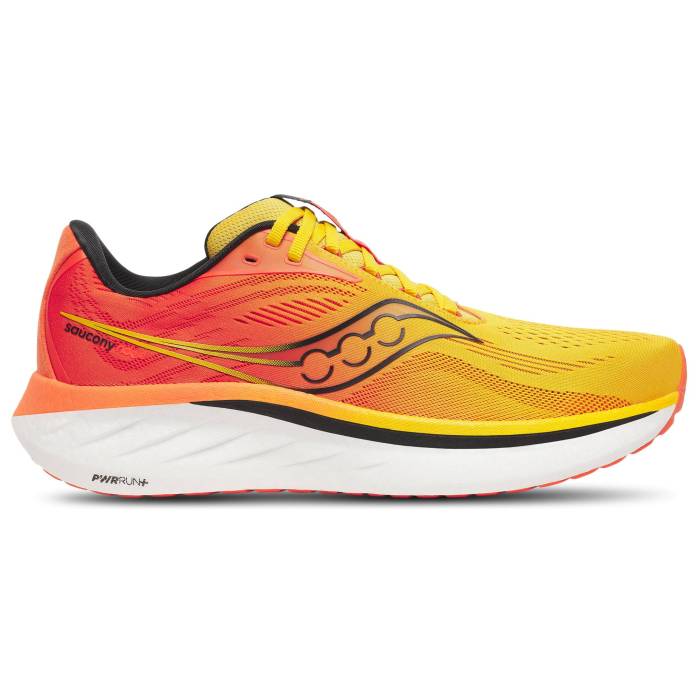 【★スーパーSALE★12/11深夜2時迄】サッカニー Saucony 【 Ride 18 Men's Pollen/Pepper/White 】 靴 メンズ靴 スニーカー メンズ 白色 ホワイト