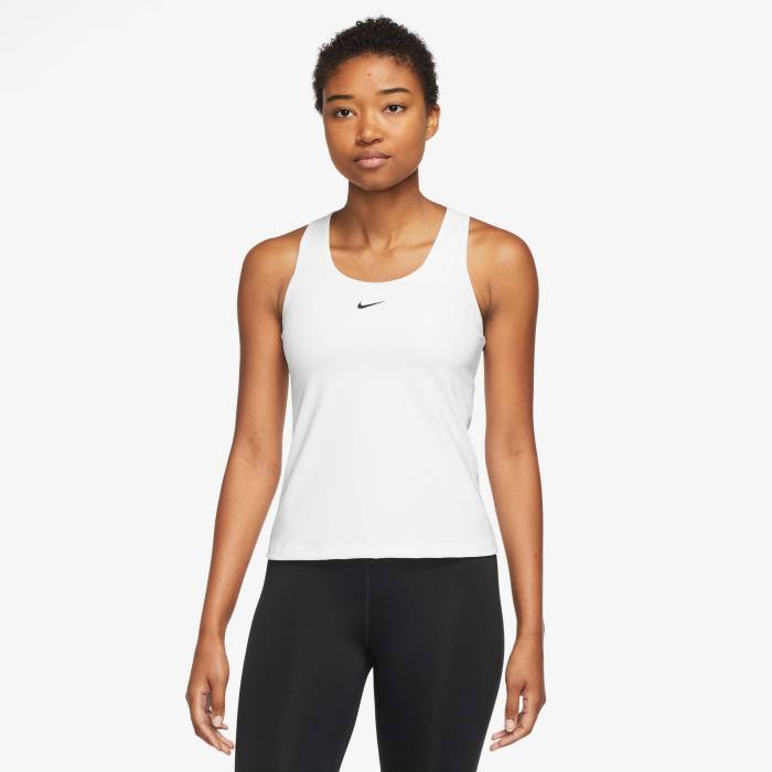 ナイキ Nike 【 Dri-Fit Swoosh Bra Tank Women's White/Stone Mauve/Black 】 ドライフィット Swo...