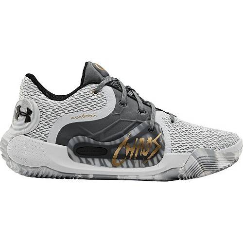 アンダーアーマー UNDER ARMOUR バスケットボール スニーカー 運動靴 メンズ 【 Spawn Low 2 Basketball Shoes 】 Grey/dark Grey