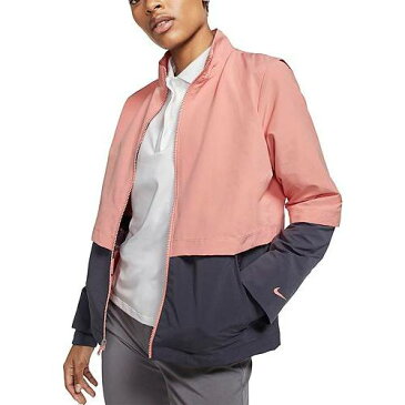ナイキ NIKE レディース ゴルフ 【 Womens Shield Golf Jacket 】 Pink Quartz/gridiron