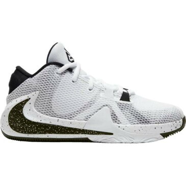 ナイキ NIKE ズーム バスケットボール スニーカー 運動靴 白 ホワイト 黒 ブラック KIDS' 【 ZOOM WHITE BLACK NIKE GRADE SCHOOL FREAK 1 BASKETBALL SHOES 】 キッズ ベビー マタニティ