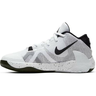 ナイキ NIKE ズーム バスケットボール スニーカー 運動靴 白 ホワイト 黒 ブラック KIDS' 【 ZOOM WHITE BLACK NIKE GRADE SCHOOL FREAK 1 BASKETBALL SHOES 】 キッズ ベビー マタニティ