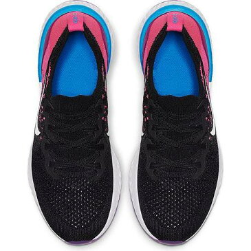 ナイキ NIKE エピック リアクト フライニット スニーカー 運動靴 黒 ブラック ピンク ブラスト KIDS' 【 EPIC BLACK PINK NIKE GRADE SCHOOL REACT FLYKNIT 2 RUNNING SHOES BLAST 】 キッズ ベビー マタニティ