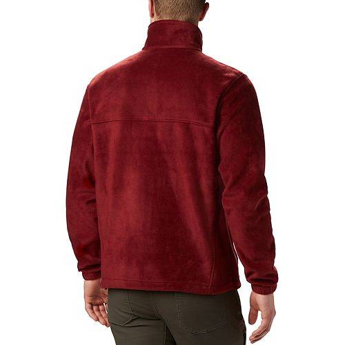 コロンビア COLUMBIA フリース ジャケット 赤 レッド MEN'S フルジップ フリースジャケット 【大きめ】 【 RED COLUMBIA STEENS MOUNTAIN REGULAR AND JASPER 】 メンズファッション コート ジャケット