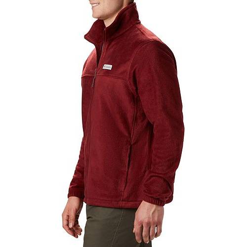 コロンビア COLUMBIA フリース ジャケット 赤 レッド MEN'S フルジップ フリースジャケット 【大きめ】 【 RED COLUMBIA STEENS MOUNTAIN REGULAR AND JASPER 】 メンズファッション コート ジャケット