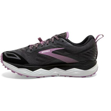 ブルックス BROOKS ブルックス レディース カルデラ スニーカー 運動靴 黒色 ブラック 灰色 グレー 紫 パープル WOMEN'S スニーカー 【 PURPLE BROOKS CALDERA 4 TRAIL RUNNING SHOES BLACK GREY 】