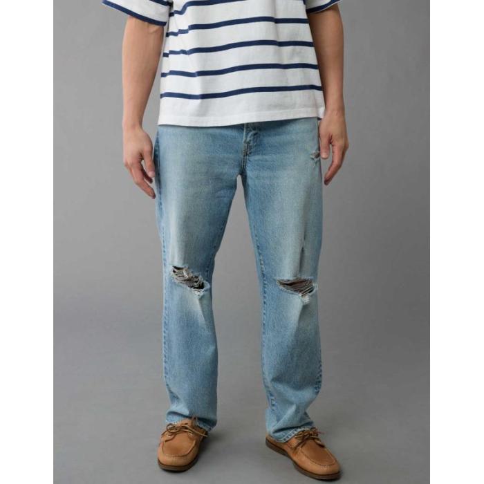 アメリカンイーグル American Eagle 【 Ae Easyflex Ripped Loose Jean Men 】 メンズファッション ズボン パンツ メンズ
