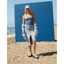 アメリカンイーグル American Eagle 【 Ae Dreamy Drape High-Waisted Cargo Denim Midi Skirt W...