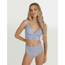 American Eagle Aerie 【 Show Off Eyelash Lace Padded Push Up Triangle Bralette Women 】 Padded パッド インナー 下着 ナイトウェア レディース インナー 下着 ランジェリー ブラジャー レディース