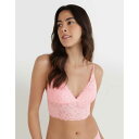American Eagle Aerie 【 Show Off Eyelash Lace Padded Push Up Triangle Bralette Women 】 Padded パッド インナー 下着 ナイトウェア レディース インナー 下着 ランジェリー ブラジャー レディース