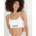 American Eagle Aerie 【 Superchill Seamless Logo Bra Top Women 】 ロゴ インナー 下着 ナイトウェア レディース インナー 下着 ランジェリー ブラジャー レディース