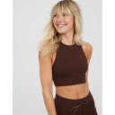American Eagle Offline 【 Offline By Aerie Seamless Waffle High Neck Sports Bra Women 】 ワッフル ハイ スポーツ アウトドア スポーツウェア アクセサリー スポーツ用インナー レディースインナー スポーツブラ