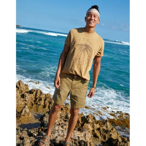 アメリカンイーグル American Eagle 【 Ae Flex 9" Lived-In Khaki Short Men 】 カーキ メンズファッション ズボン パンツ メンズ アメリカンイーグル American Eagle 【 Ae Flex 9" Lived-In Khaki Short Men 】 カーキ メンズファッション ズボン パンツ メンズ