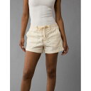 アメリカンイーグル American Eagle 【 Ae Dreamy Drape Linen-Blend Carpenter Short Women 】 レ...