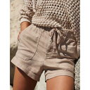 アメリカンイーグル American Eagle 【 Ae Dreamy Drape Linen-Blend Carpenter Short Women 】 レ...
