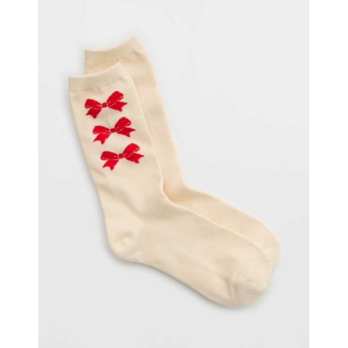 American Eagle Aerie  Aerie Graphic Crew Socks Women  եå 롼 å...
