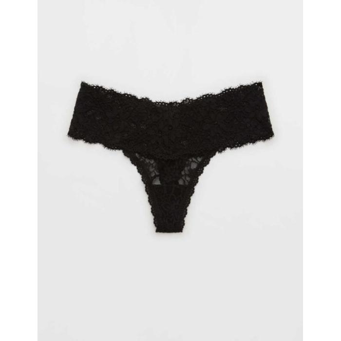 【American Eagle Aerie Women Show Off Eyelash Lace Thong Underwear】レディース アンダーウェア 下着