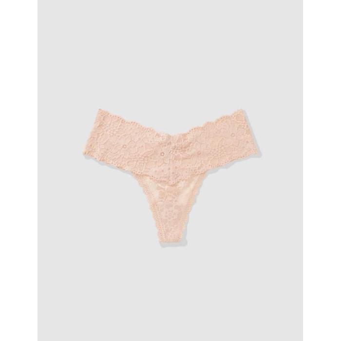 American Eagle Aerie 【 Show Off Eyelash Lace Thong Underwear Women 】 アンダーウェア 下着 インナー 下着 ナイトウェア レディース インナー 下着 ランジェリー ショーツ Tバック Gストリング レディース