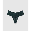 American Eagle Aerie 【 Show Off Eyelash Lace Thong Underwear Women 】 アンダーウェア 下着 インナー 下着 ナイトウェア レディース インナー 下着 ランジェリー ショーツ Tバック Gストリング レディース