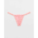American Eagle Aerie 【 Show Off Daisy Lace String Thong Underwear Women 】 アンダーウェア 下着 インナー 下着 ナイトウェア レディース インナー 下着 ランジェリー ショーツ Tバック Gストリング レディー(4)