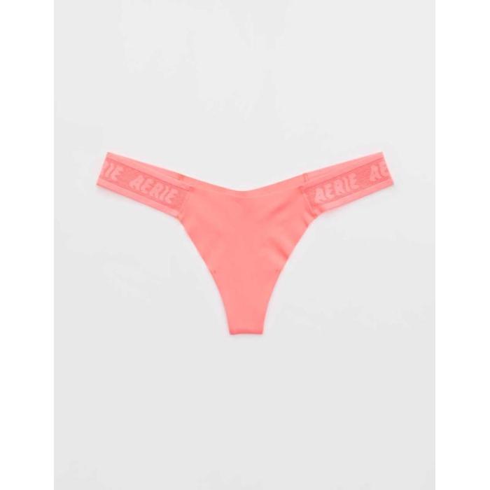 American Eagle Aerie 【 Smoothez No Show Logo Thong Underwear Women 】 ロゴ アンダーウェア 下着 インナー 下着 ナイトウェア レディース インナー 下着 ランジェリー ショーツ ボックスショーツ ボーイレ