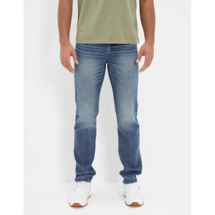 アメリカンイーグル American Eagle 【 Ae Airflex+ Slim Straight Jean Men 】 slim スリム メンズファッション オーダーメイド ズボン パンツ メンズ