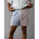 アメリカンイーグル American Eagle 【 Aeo Men's Striped Stretch Boxer Short Men 】 メンズ インナー ...