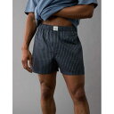 アメリカンイーグル American Eagle 【 Aeo Men's Striped Stretch Boxer Short Men 】 メンズ インナー ...