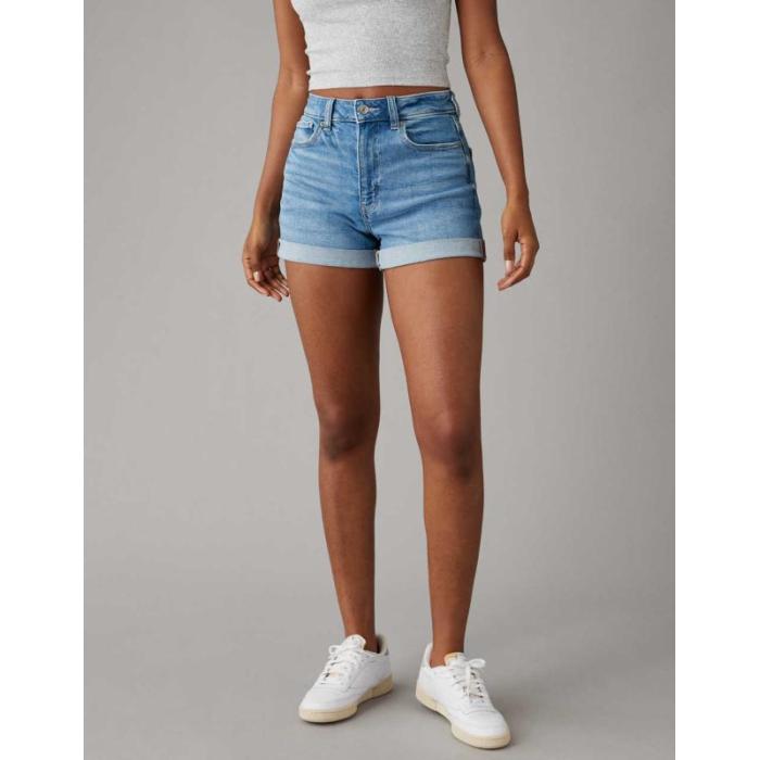アメリカンイーグル American Eagle 【 Ae Stretch Denim Mom Short Women 】 デニム レディースファッション ボトムス パンツ レディース