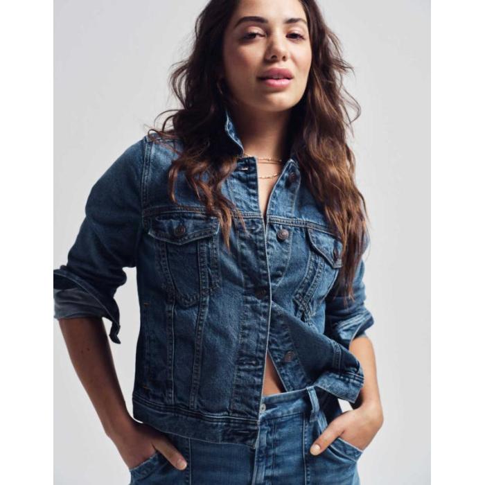 アメリカンイーグル American Eagle 【 Ae Strigid Classic Denim Jacket Women 】 クラシック デニム Jacket ジャケット レディースファッション コート ジャケット レディース