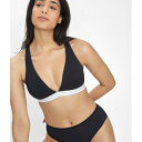 Wearlively 【 The Cross Back Bralette: Jet Black Women 】 黒色 ブラック インナー 下着 ナイトウェア レディース インナー 下着 ランジェリー ブラジャー レディース