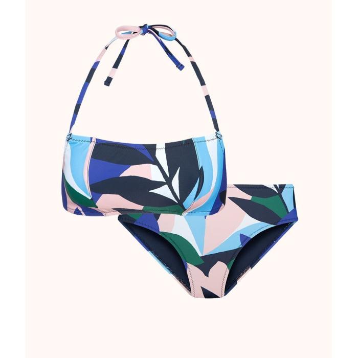 Wearlively 【 The Straight Up Halter & High Waist Swim Bundle: Retro Floral Women 】 ハイ レトロ レディースファッション 水着 レディース