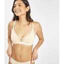 Wearlively 【 The Mesh Trim Padded Bralette: Toasted Almond Women 】 Padded パッド インナー 下着 ナイトウェア レディース インナー 下着 ランジェリー ブラジャー レディース