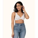 Wearlively 【 The Crochet Lace Unlined Plunge Bra: Fresh White Women 】 フレッシュ 白色 ホワイト インナー 下着 ナイトウェア レディース インナー 下着 ランジェリー ブラジャー レディース