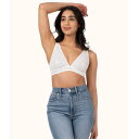 Wearlively 【 The Crochet Lace Plunge Bralette: Fresh White Women 】 フレッシュ 白色 ホワイト インナー 下着 ナイトウェア レディース インナー 下着 ランジェリー ブラジャー レディース(4)