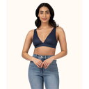 Wearlively 【 The Crochet Lace Plunge Bralette: Navy Women 】 紺色 ネイビー インナー 下着 ナイトウェア レディース インナー 下着 ランジェリー ブラジャー レディース