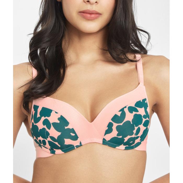 Wearlively 【 The No-Wire Push-Up: Retro Blooms Women 】 レトロ インナー 下着 ナイトウェア レディース インナー 下着 ランジェリー ブラジャー レディース