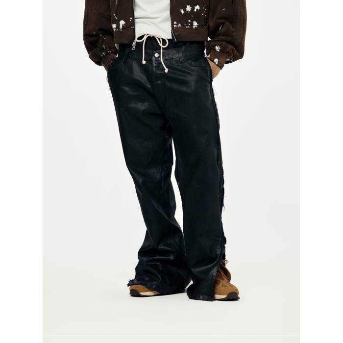 Rrr123 【 Fara-C Wax Pant Mens Black 】 パンツ メンズファッション ズボン パンツ メンズ 黒色 ブラック