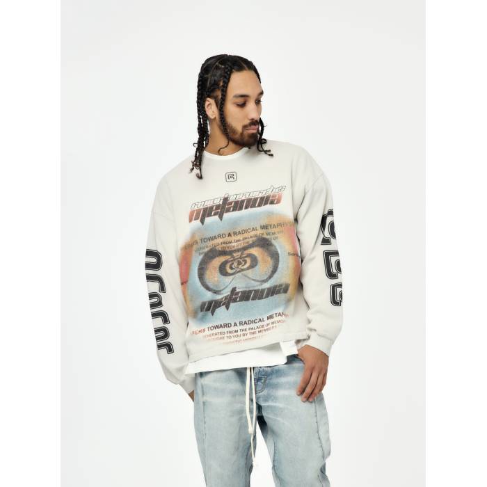 Rrr123 【 Divinity Paper Garden Ls Tee Mens Light Grey 】 Tシャツ メンズ 灰色 グレー