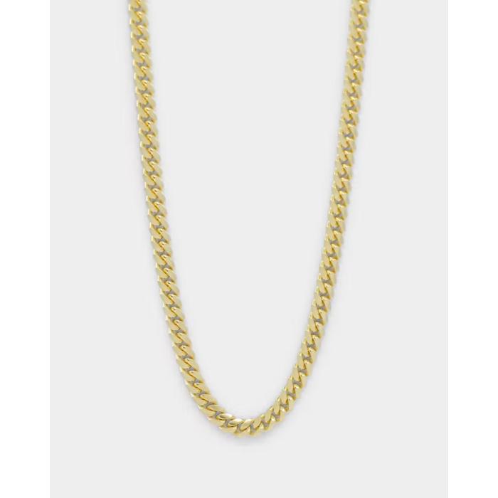 House Of Auric 【 Cuban Link 4Mm 24" Chain Mens 】 キューバン ジュエリー アクセサリー メンズジュ..