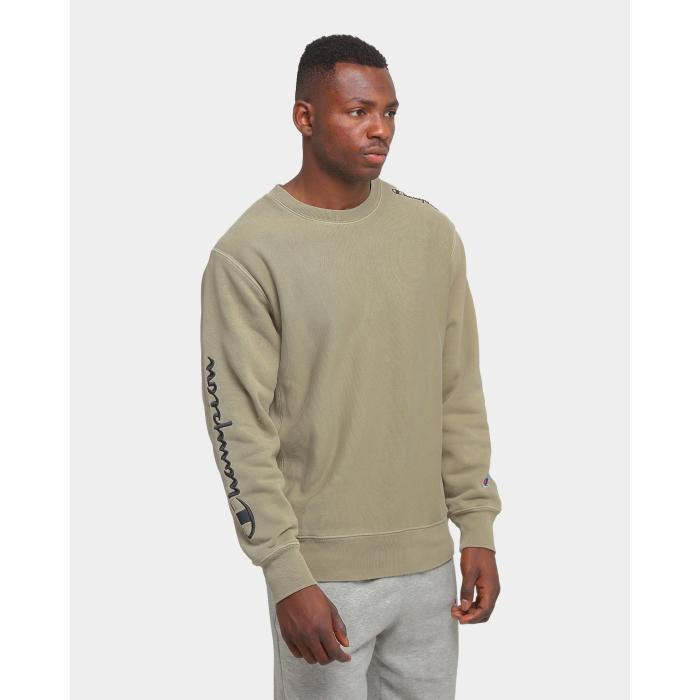 ԥ Champion  Reverse Weave Multi Script Crew Mens  ٥ ץ ...