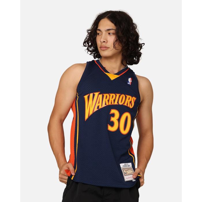 ミッチェル&ネス Mitchell & Ness 【 Golden State Warriors Stephen Curry #30 '09-'10 Home Swingman..