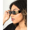 バレンシアガ Balenciaga 【 Dynasty Rectangle Sunglasses Womens 】 サングラス バッグ 小物 ブランド雑貨 眼鏡...