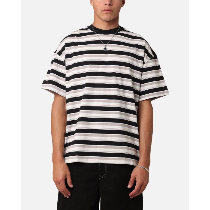 Carre 【 Bars Oversized T-Shirt Mens 】 Tシャツ メンズファッション トップス Tシャツ カットソー メンズ