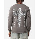 Motley Crue 【 Feel Good Hollywood Long Sleeve T-Shirt Mens Charcoal 】 Sleeve スリーブ Tシャツ メンズファッション トップス Tシャツ カットソー メンズ チャコール(4)
