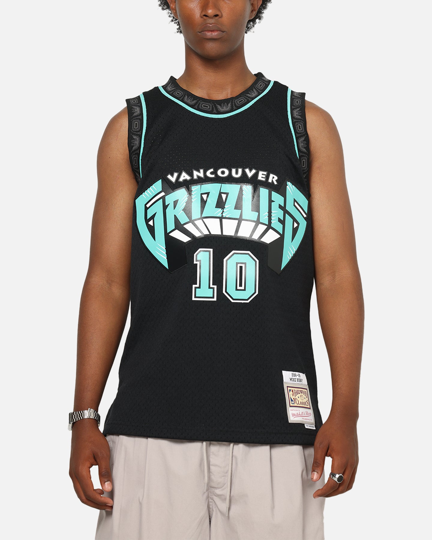 ミッチェル&ネス MITCHELL & NESS 【 Mitchell & Ness Vancouver Grizzlies Mike Bibby 'Cool Blue' Swing Jersey Black/Blue Unisex Black/Blue/Black 】 バンクーバー グリズリーズ Swing スウィング ジャージー 黒色 ブラック 青色 ブルー Black/Blue/Black