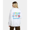 Guess Originals 【 X J Balvin Amor Sweat Shirt Womens Pure-White 】 Sweat スウェット レディースファッション トップス スウェット トレーナー レディース